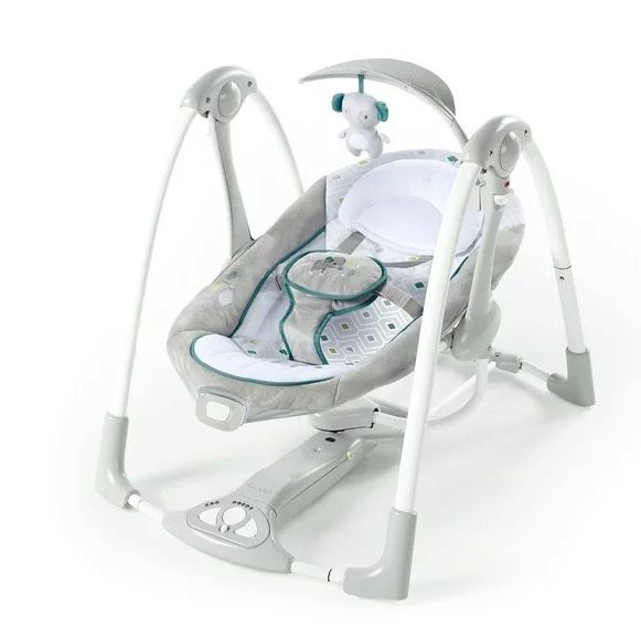 Ingenuity 2-in-1 Portable Battery-Powered Baby Swing & Infant Seat with Vibrations - Nash (Unisex)