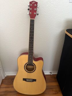 MOVING SALE • Acoustic Guitar with broken string