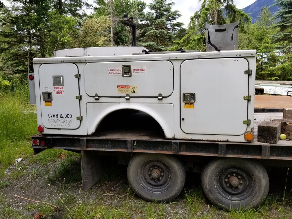 Fiberglass utility truck body