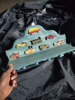 Decorative Miniature Car Display Shelf - Used
