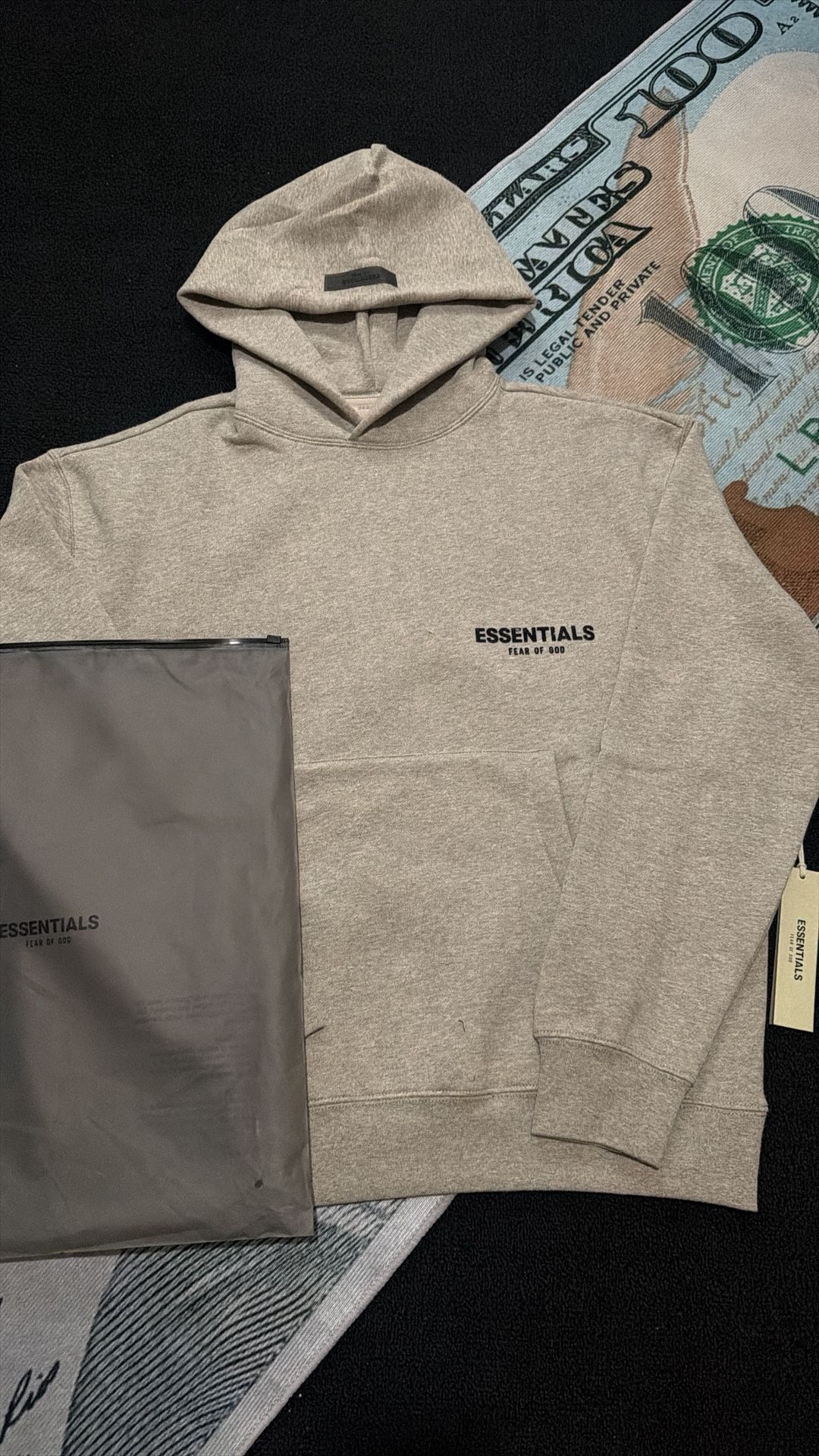 Dark Oatmeal Essentials Hoodie