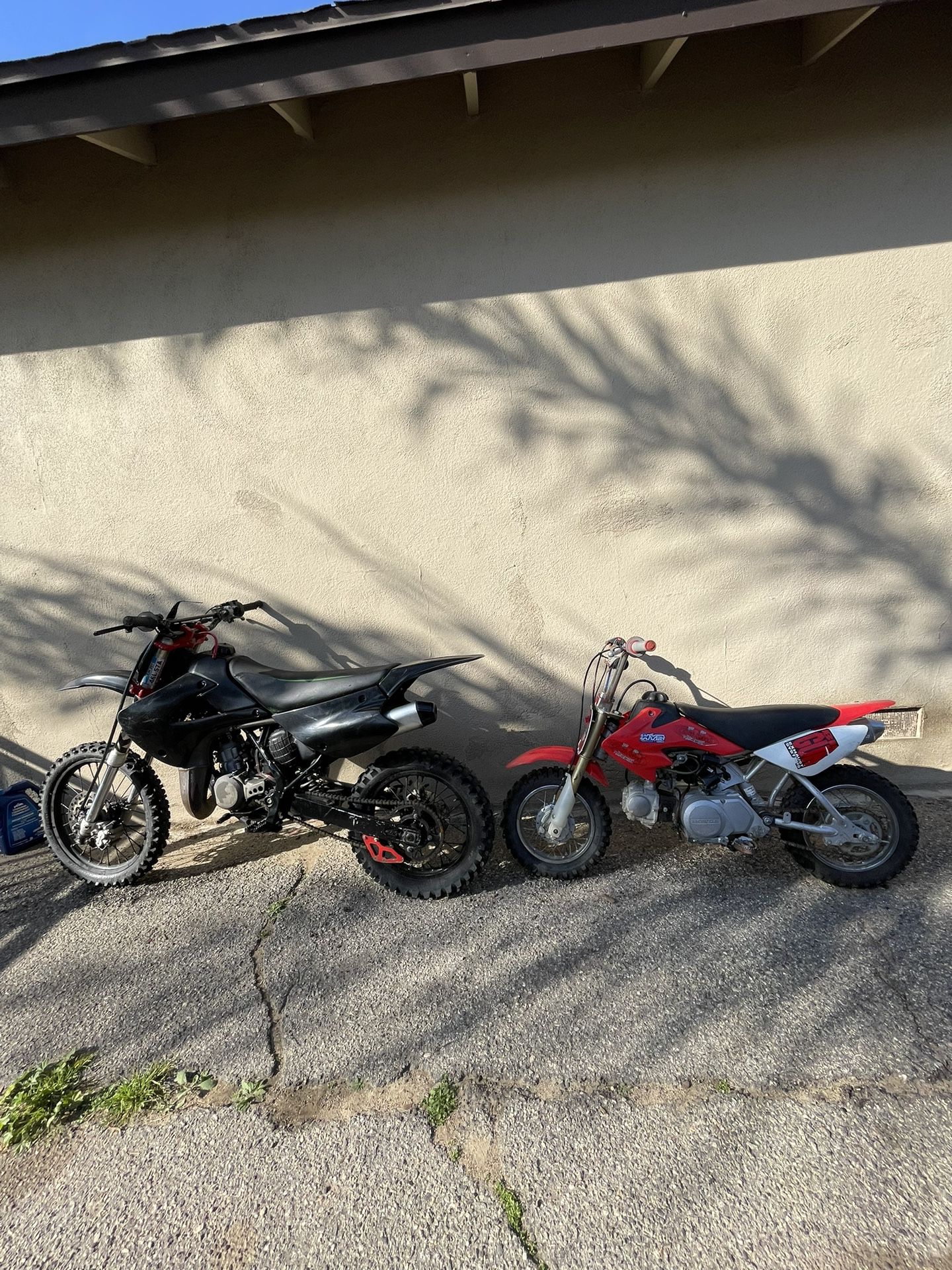 2 Dirt bikes Kx85 Crf50 Need Gone ASAP 