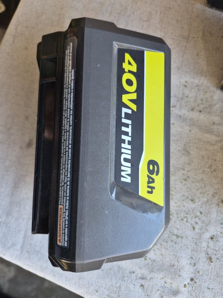 Ryobi 40V LITHIUM battery 