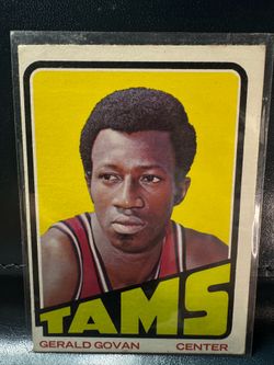 1972 Topps Basketball card of former ABA player Gerald Govan for the Memphis Tams.