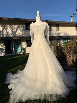 Luxury wadding dresses with veil