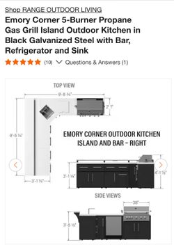 Outdoor kitchen grill with fridge. Needs gone by the weekend.