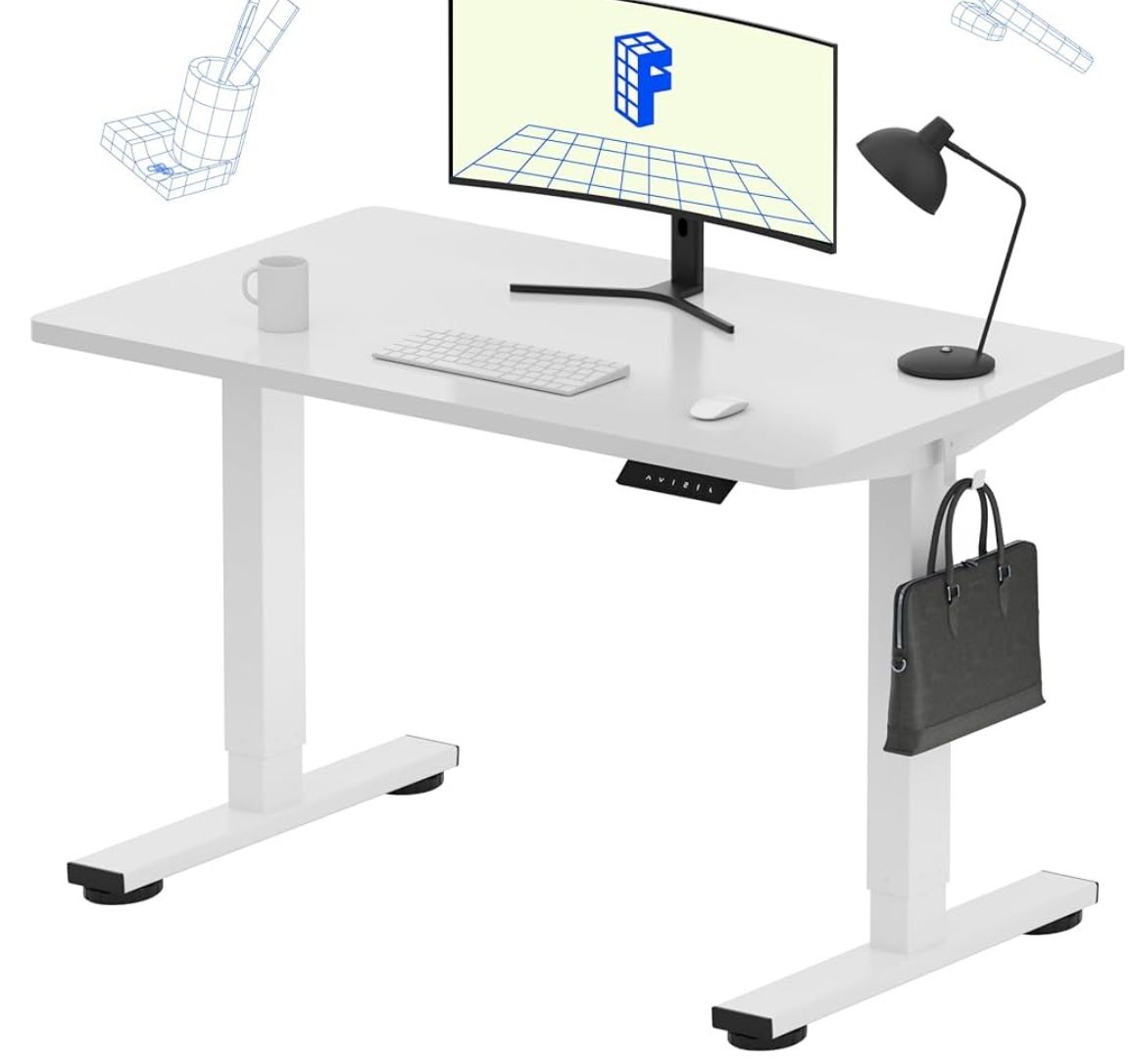 White Electronic Standing Desk