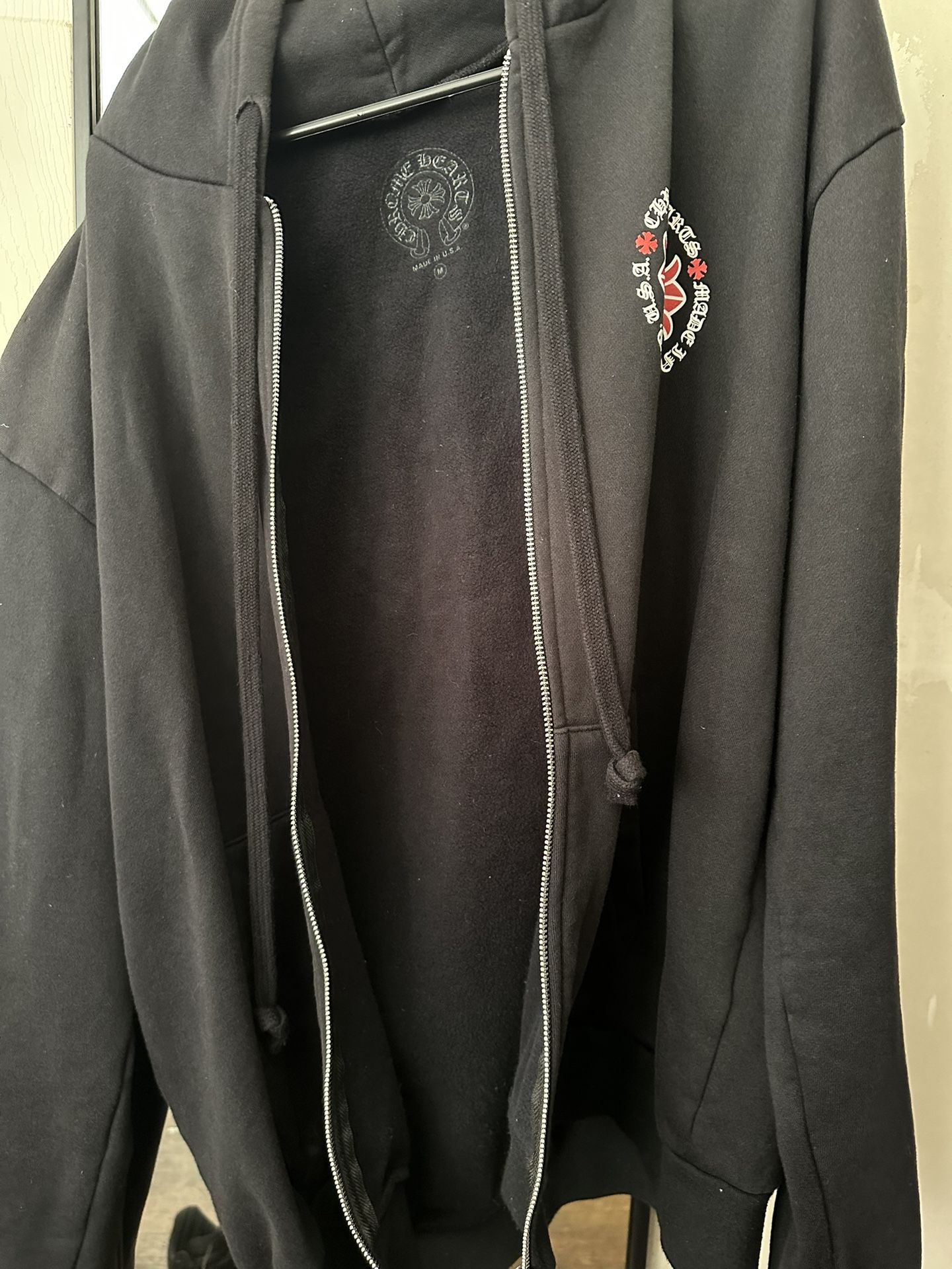 Chrome Hearts Made In Hollywood Plus Cross Zip Up Hoodie for