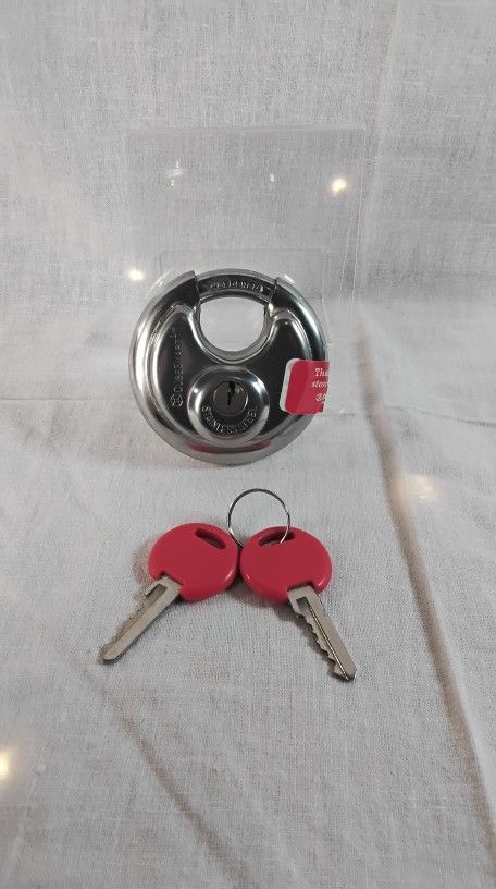 Cubesmart Stainless Steel Disk Padlock 2 3/4" and 2 Keys