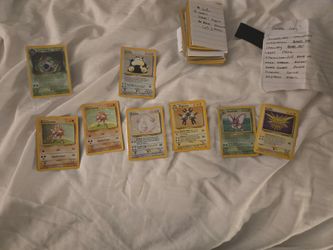 Pokémon holographics cards