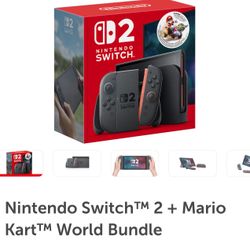 Nintendo Switch 2 mario Kart Bundle (local Meetups Only, Palm Beach)