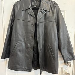 Vintage J Crew Leather Jacket Men’s