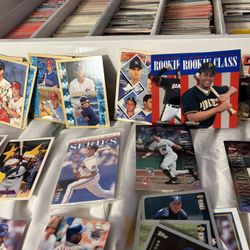 Large Lot Of Baseball Cards 5 Row Box