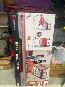 MD Sports EZ Fold Dual Shot Arcade Basketball Game