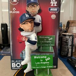 Los Angeles Dodgers Joe Kelly Autographed Bobblehead Welcome Back To Los Angeles.