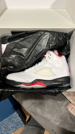 Jordan 5 Retro Fire Red Silver Tongue 9.5 DS