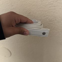 Chrome Hearts 1-inch Belt Strap White