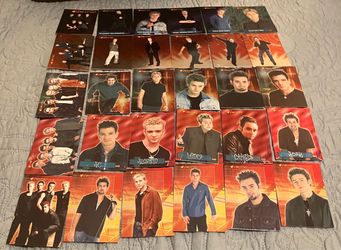Topps NSYNC trading cards, stickers, bracelet