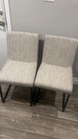 Set of 2 Upholstered Dining Chairs