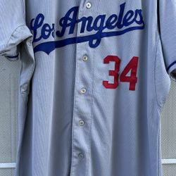 Authentic Los Angeles Dodgers Fernando Valenzuela Game Jersey Size 48