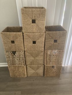 Wicker Storage Bins