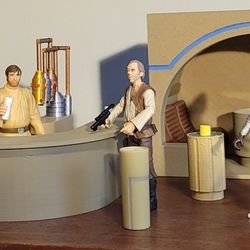 Star Wars 3.75" Custom Cantina & 4 Figures