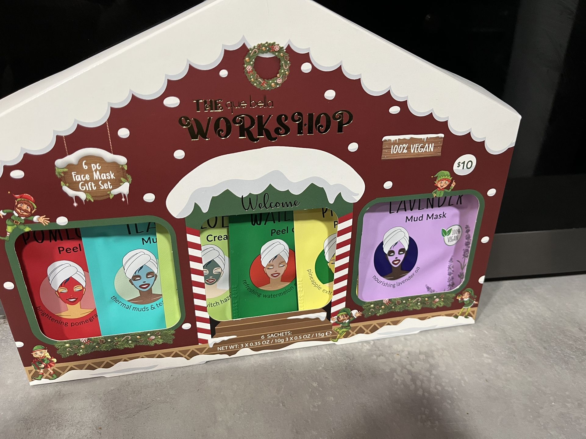 6 Piece Face Mask Holiday Gift Set