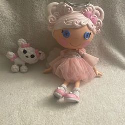 Lalaloopsy - Cloud E. Sky & Pet Poodle, 13" Angel Doll with White Hair, Halo, Wings,