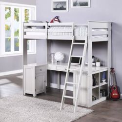 Loft Bed With Shelves And Desk