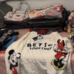 Purses, Wallets, Bags, Totes,  Lunch Bags. 2 NEW  Vera Bradley Scarves. 5 miles from Milford Redners