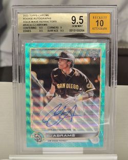 2022 Topps Chrome CJ Abrams Auto /199 BGS 9.5