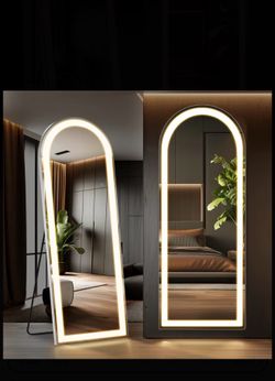 Smart LED Touch Sensor Full-Length Mirror