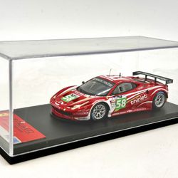 Fujimi Racing 1:43 Scale Diecast Model Car - 458 ITALIA GT2 • 2011 24 HEURES DU MANS•  Luxury Racing