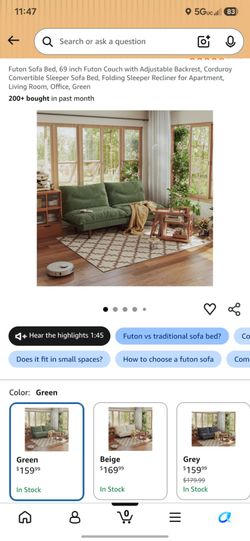 Futon sofa bed