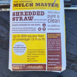 MULCH MASTER SHREDDED  STRAW ,NEW