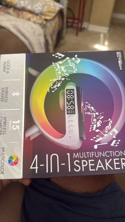 4-in-1 Multifunction Clock & Alarm Multicolor Night Light