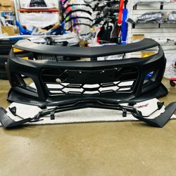 For 19-23 Chevy Camaro 1LE Style Unpainted Front Bumper Cover Conversion Guard