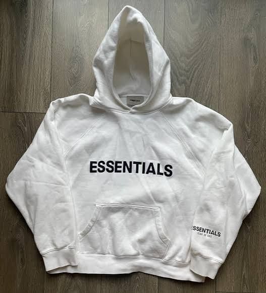 White Essential Hoodie