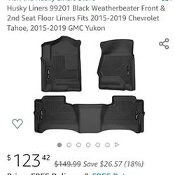 Husky Liners For 2015-2019 Chevy Tahoe Or Gmc Yukon