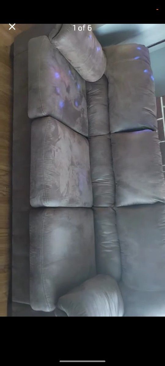 Sued Love Seat Sofa Set