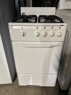 White Gas Range Stove with 4 Burners