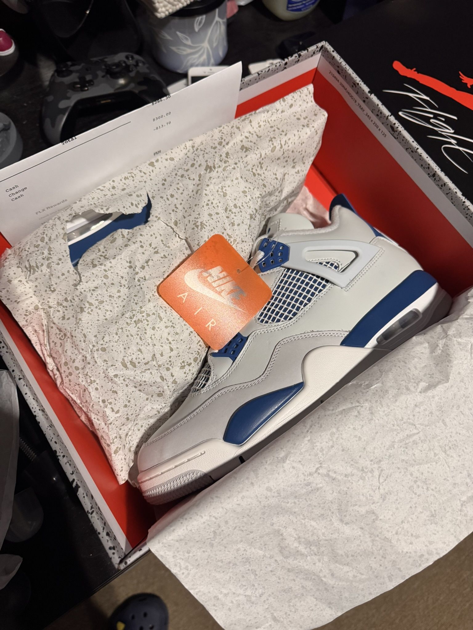 Jordan 4 Military Blue Size 10.5 DS,All Products : American Fashion Style Bags On Sale