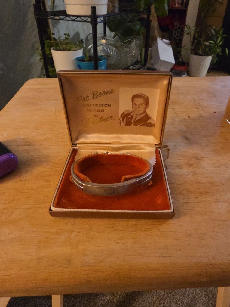 PAT BOONE IDENTIFICATION BRACELET BY FORTNER