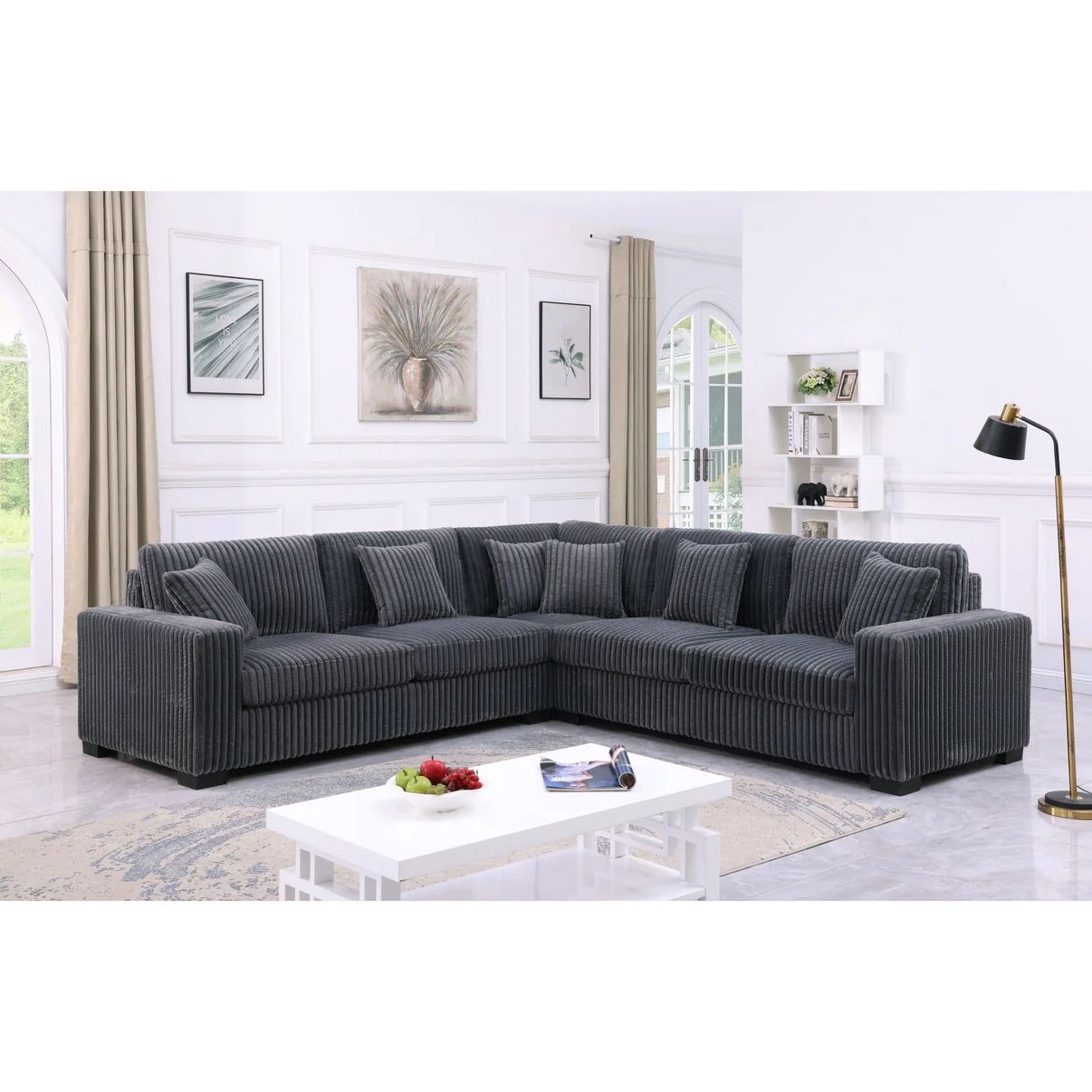 S861 Comfy II Grey Sectional 🔥🚛🔥🚛🥰