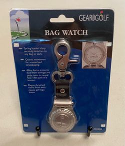 GOLF BAG CLOCK KEYCHAIN