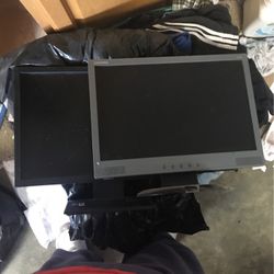 2 Computer Monitors For Parts Or Repair