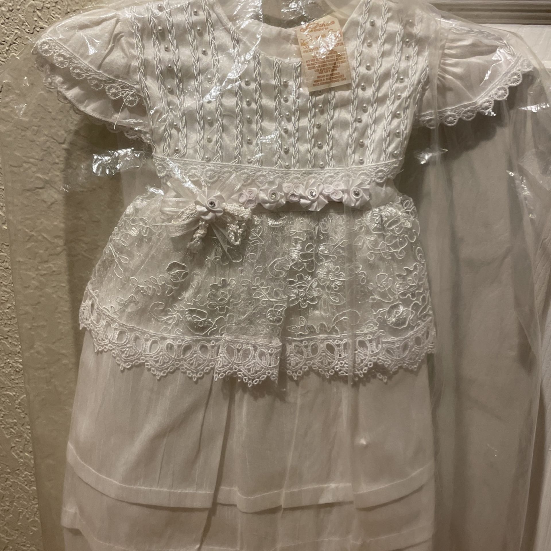 Full Package Or Parts 18months Baptism Dress A/ Hat