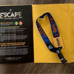 Escape Ga+ 2 day wristband