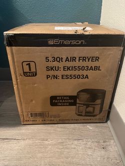 EMERSON VOICE CONTROLLED 5.3 QT AIR FRYER