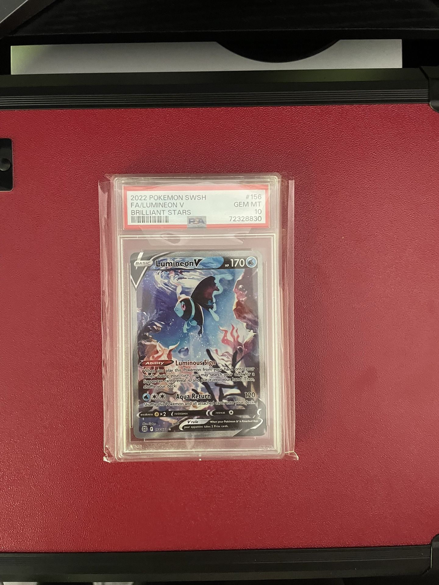 PSA 10 Lumineon V Brilliant Stars #156